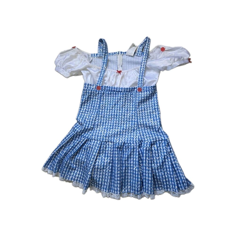 Rubie’s Wizard of Oz Dorothy Blue Sequin Gingham Costume Dress Adult Medium GUC